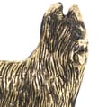 Pikkukuva 5 / 6: Ranskanpaimenkoira Briard, Berger de Brie - avaimenperä koiran kanssa, messinkipidike koiratarvikkeille, tyylikäs Art-Dogin aulakoriste