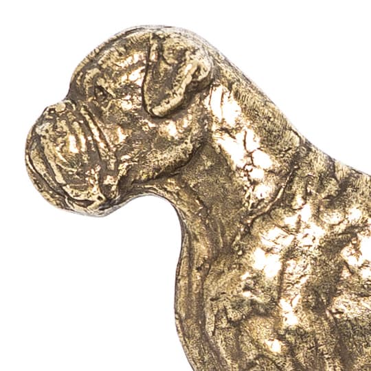 Boxer, Boxer I - nøgleophæng med hund, messingholder til hundetilbehør, elegant korridordekoration af Art-Dog