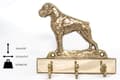 Miniatyrbillede 2 af 7: Boxer, Boxer I - nøgleophæng med hund, messingholder til hundetilbehør, elegant korridordekoration af Art-Dog
