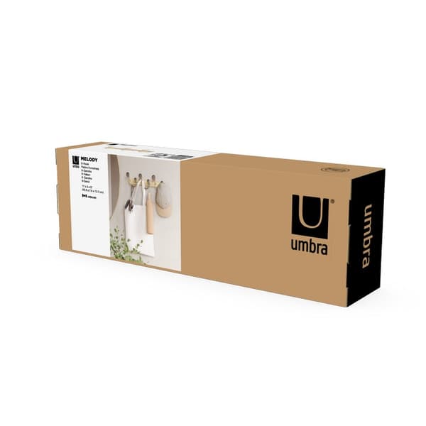 UMBRA-ripustin 9 koukulla hopea/luonnollinen, MELODY