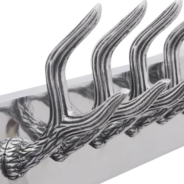 Klädkrokar av aluminium Hatt/slips Silver
