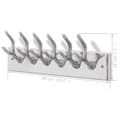 Miniatyrbild 6 av 6: Kroklist 4 st silver aluminium