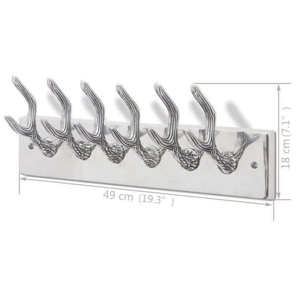 Kroklist 4 st silver aluminium
