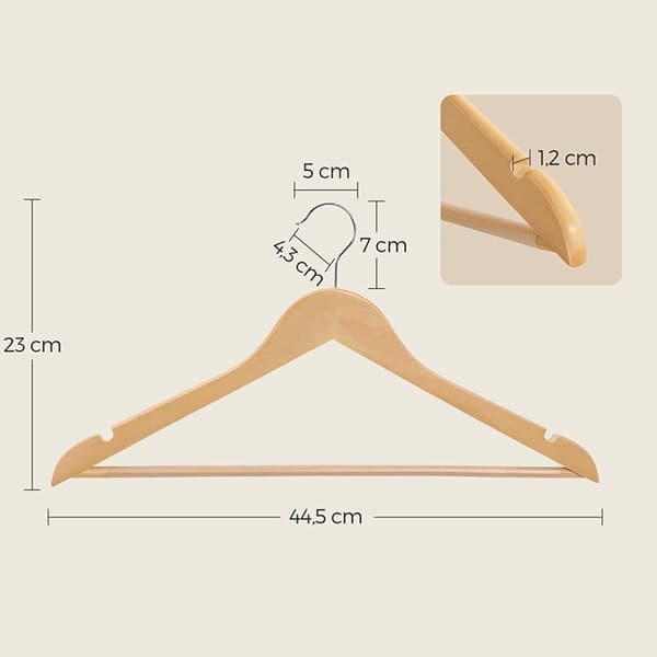 Galge, CRW001-10, 44,5x23 cm, Natur