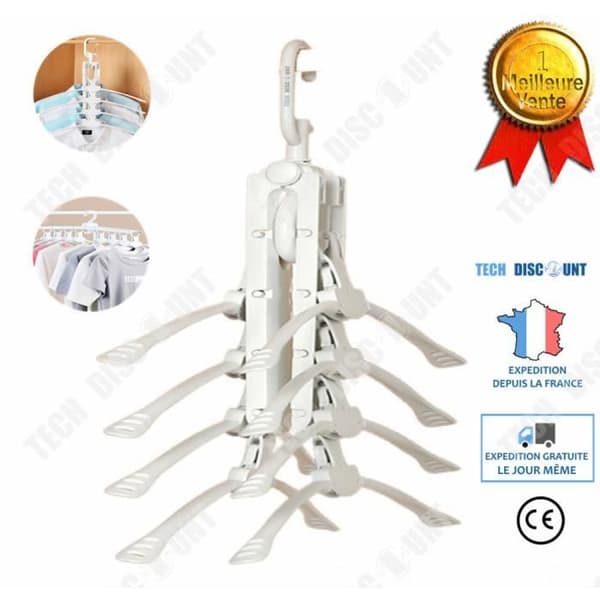 TD® Vikbar hängare Resa Platssparande Byxor Baby Barn Multi Clip Kjol Scarf Flicka Flera Plast Garderob Kvinna Man