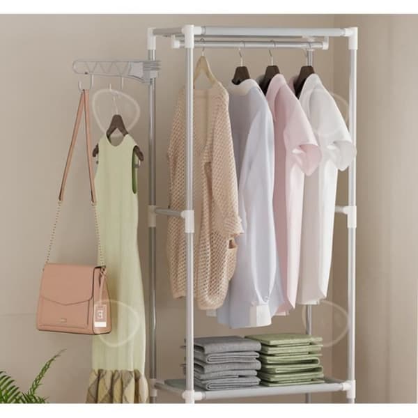 CONFO® Hanger Sovrum Hatthylla Bakom dörrhyllan Svart hängare Hängpåse på golvet Klädhängare Hänghängare