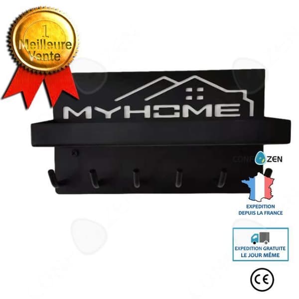 CONFO® Klädkrok rad krok nyckel krok vägghylla väggförvaring organisera multifunktionskrok multi-c