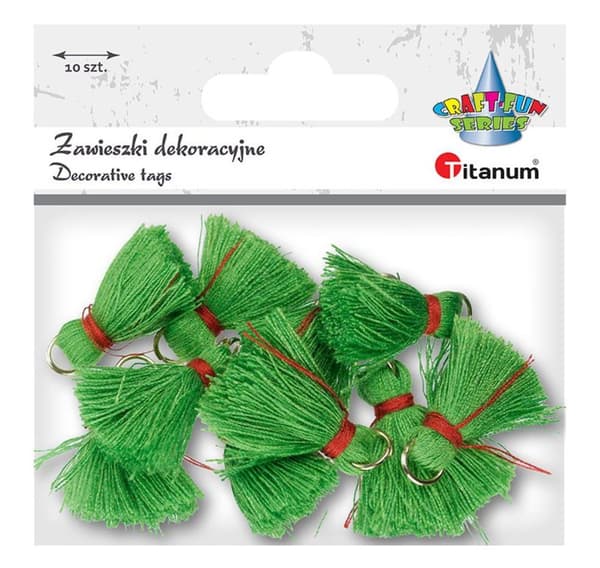 Dekorativa gröna tofshängen 10 st Titanum