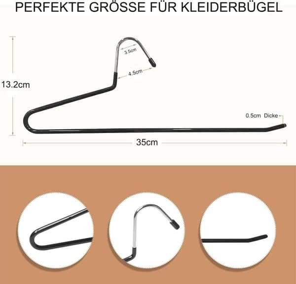 5-Pack Galge/Byxgalgar i Metall, Klädhängare Platsbesparande Design, Öppna Krokar Organizer