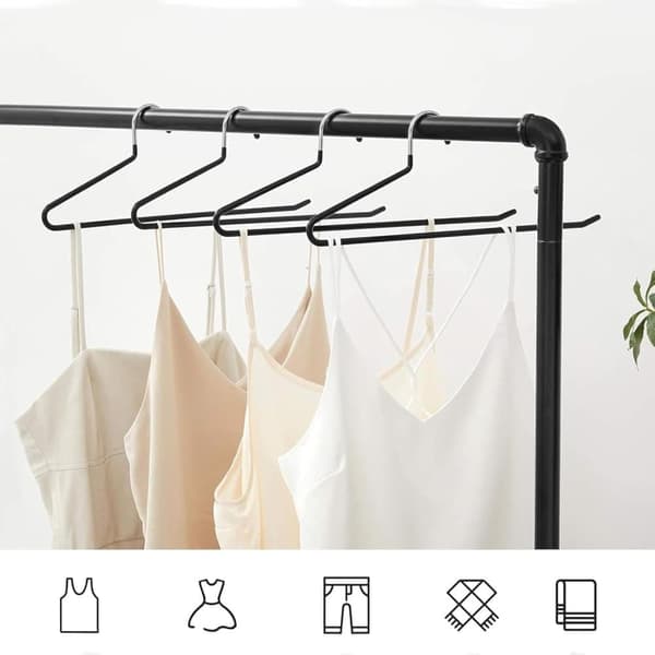 5-Pack Galge/Byxgalgar i Metall, Klädhängare Platsbesparande Design, Öppna Krokar Organizer