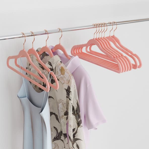 Fluwelen kleerhangers, set van 20, fluwelen hangers