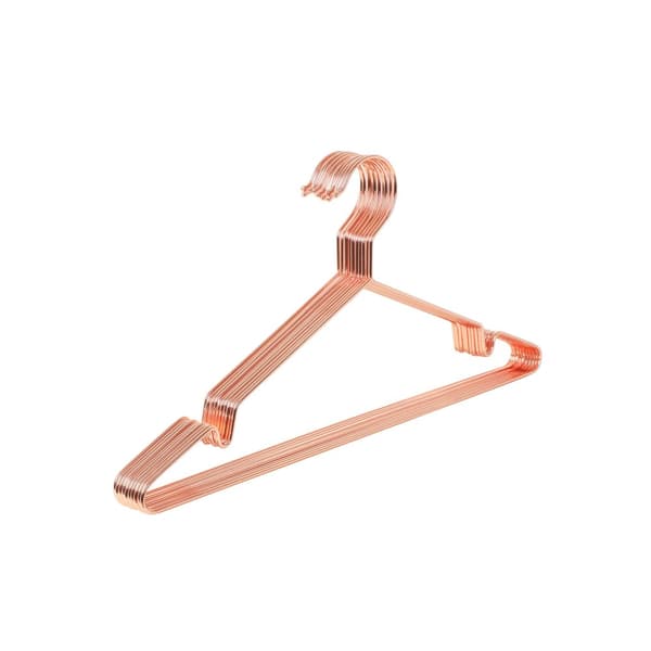 Metallbrakett 10 stk rosa gull