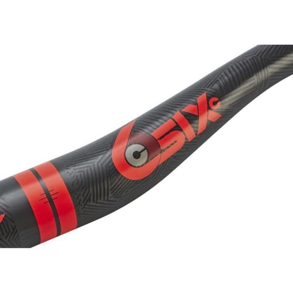 Race Face Sixc kolfiber MTB-styre 35X820mm röd/svart