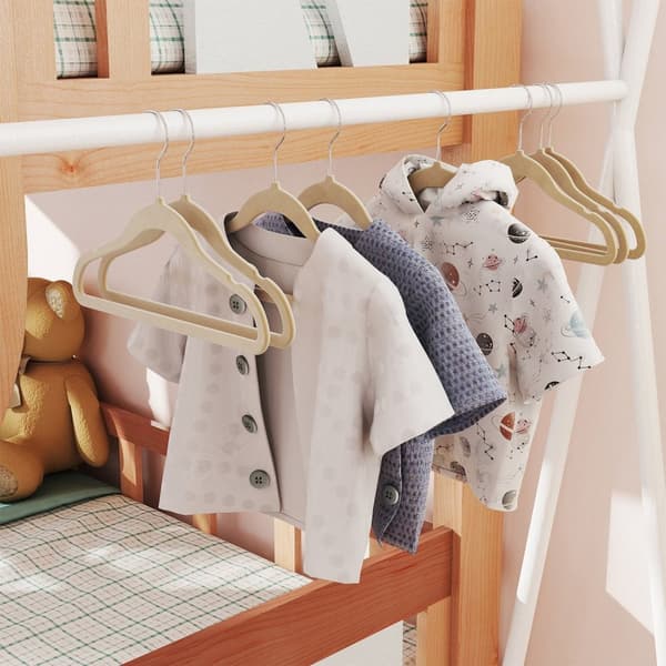 Barnhängare - uppsättning av 50 - 360 ° roterbar - Zandbeige