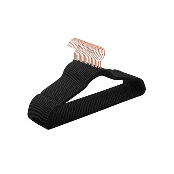 Velvet Ripustimet Setti 20 kpl musta