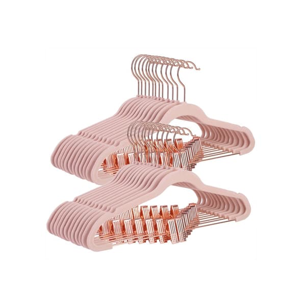 Set med 24 ljusrosa galgar