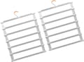 Miniatyrbild 9 av 9: OBOSOE 4-Pack Hopfällbara Byxgalgar i Metall med Klämmor – Utrymmessnål Klädhängare