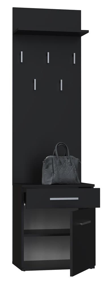 BØJLE + SKOSKAB DUO SORT 180x50x35 CM ENTRE TIL HJEM TIL KONTOR