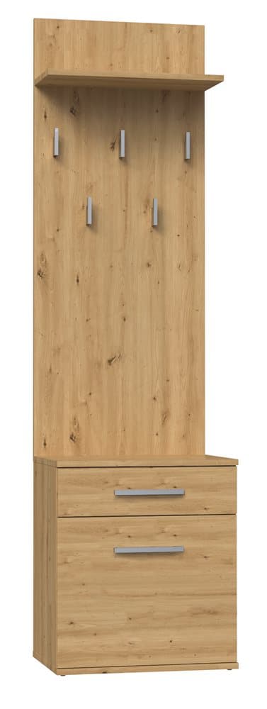 BØJLE + SKOSKAB DUO ARTISAN OAK 180x50x35 CM ENTRE TIL HJEM TIL KONTOR