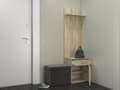 Miniatyrbillede 5 af 5: BØJLE- + SKOSKAB DUO SONOMA EGE 180x50x35 CM ENTRE TIL HJEM TIL KONTOR