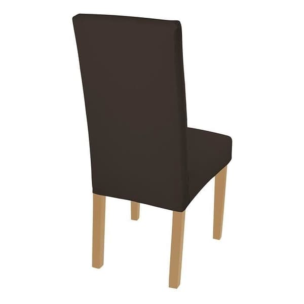 Stolsöverdrag - Stretch - Set om 6 - Brun - Bi-elastisk - Tvättbar