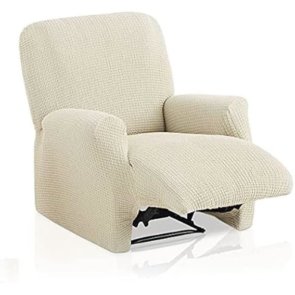 Komplett överdrag för relaxfåtölj - Belmarti - Bali - Multielastisk - Ivory colour C01 - Tvättbar textil
