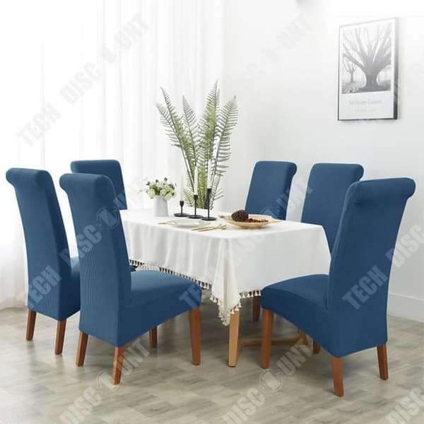 TD® Home Hotel Utdragbar matstol Sleighback Stol Corn Flanell Högrygg stolsöverdrag