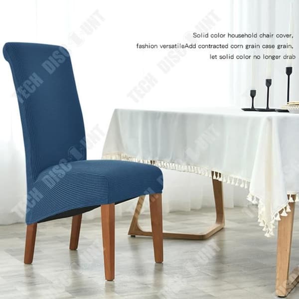 TD® Home Hotel Utdragbar matstol Sleighback Stol Corn Flanell Högrygg stolsöverdrag
