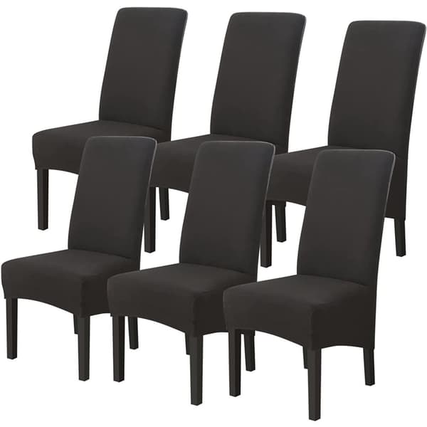Set med 6 universella stolskydd Trendiga och moderna inrednings- och utomhusdekoration tvättbara i maskin elastan