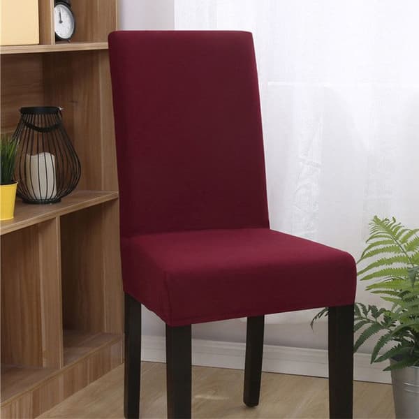 CONFOZEN® Stretch stolsöverdrag 4 delar Burgundy slitstarkt