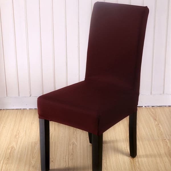 CONFOZEN® Stretch stolsöverdrag 4 delar Burgundy slitstarkt