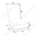 Miniatyrbild 4 av 4: TD®-set med 6 stolsöverdrag i tidlös stil Överdragset Hemstolar Spandex Heavy Duty Lättskött