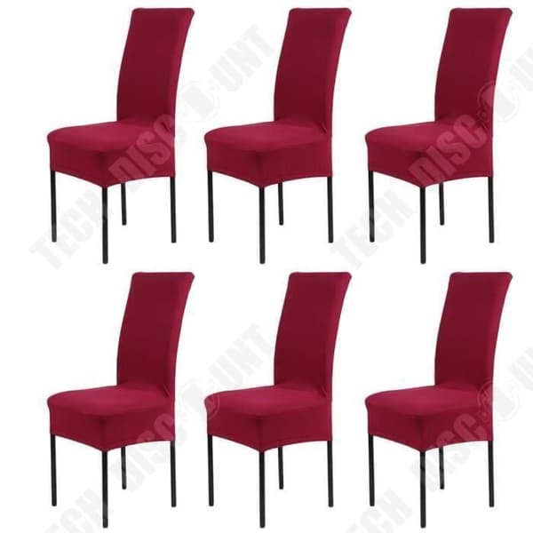 TD® Kit 6 moderna stolsöverdrag för att dekorera -Universell kompatibilitet Elastan - Stretchmaterial för viktiga händelser