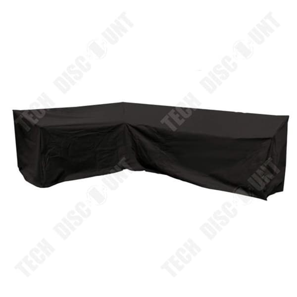 TD Trädgårdsmöbelöverdrag 286 x 222 x 82 cm trädgårdsmöbelöverdrag för utomhusbruk 210D Oxford tyg trädgårdsmöbel skyddsöverdrag