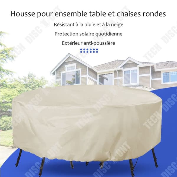TD Trädgårdsmöbelöverdrag 239x58cm utomhusträdgårdsmöbelöverdrag beige trädgårdsmöbel skyddsöverdrag oxford tyg orbicula