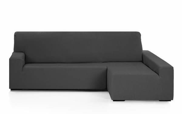 Stolsöverdrag - möbelöverdrag Martina home - Emilia - Schäslongöverdrag, antracit, högerarm