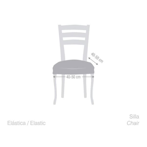 Elastiska stolsöverdrag Ulises, pack 2 färg 00-ecru