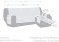 Miniatyrbild 2 av 4: Stolsöverdrag - Eysa möbelöverdrag - F3460939D - Drömlångt stolsöverdrag 290 cm Caldera