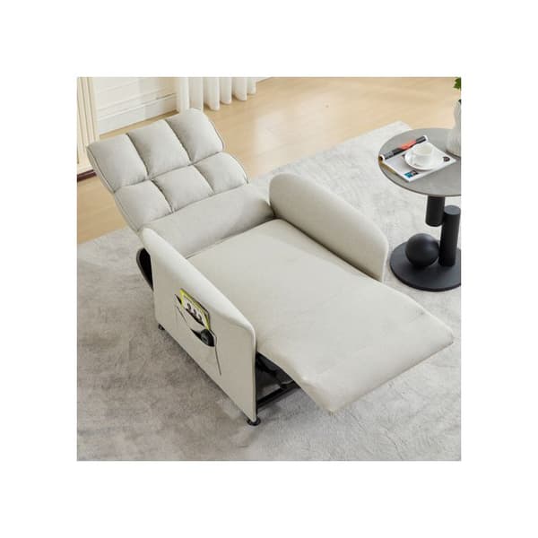 Modern design: fåtölj, TV-fåtölj, elektrisk fåtölj, recliner med fjärrkontroll, med förvaringsväska