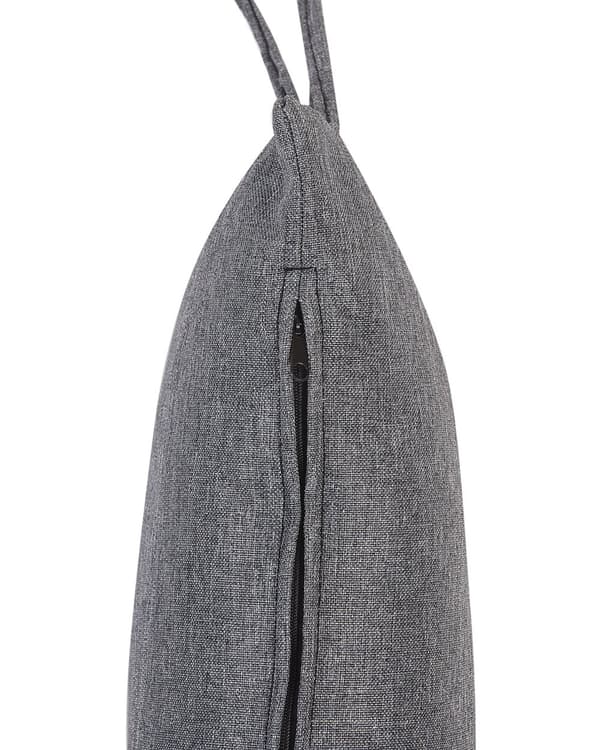 Hængende Lænestol Sort Rattan Rund Flettet Ophængt Kurv Hynder Boho Stil