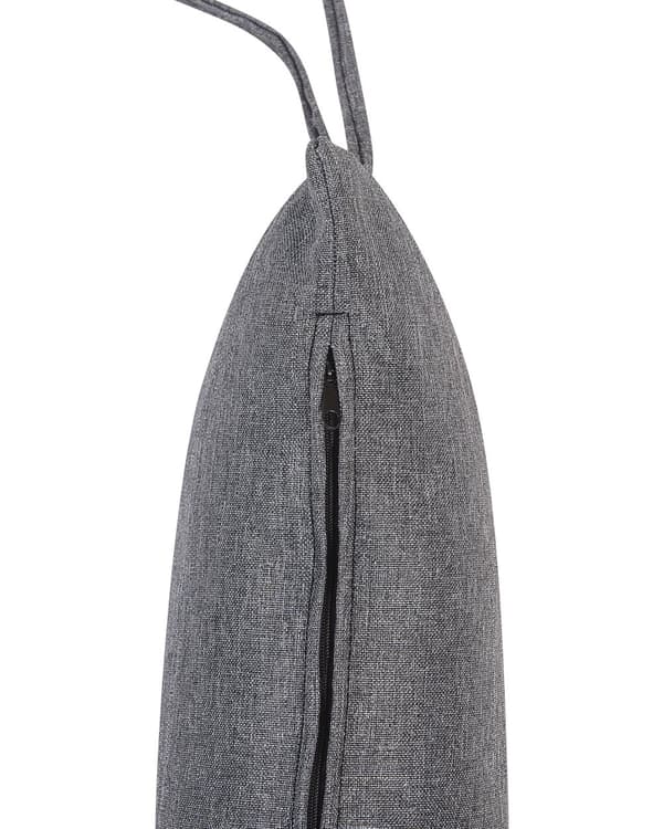 Hængestol Grå Rattan ø 100 x 200 cm Hængegynge Kurv med Puder Hynder og Stativ Boho Børneværelse Tilbehør til Udendørs Terrasse Have Dekor