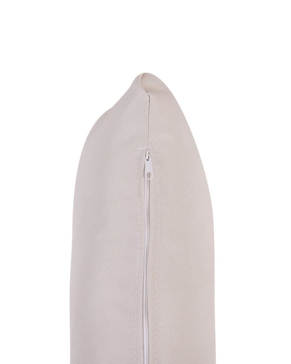 Hængestol Beige Rattan Polyester og Sort Stål 199 x 97 cm Oval Æg Kurv Ophæng Hynder Indendørs Udendørs til Haven Terrasse Indretning