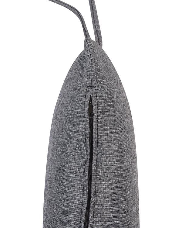 Hængestol grå rattan Hængegynge sort metalstel boho stil