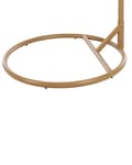 Miniatyrbillede 11 af 11: Hængestol Beige Natur Polyester og Metal 102 x 200 cm Oval Æg Kurv Ophæng Stativ Hynder Indendørs Udendørs til Haven Terrasse Indretning