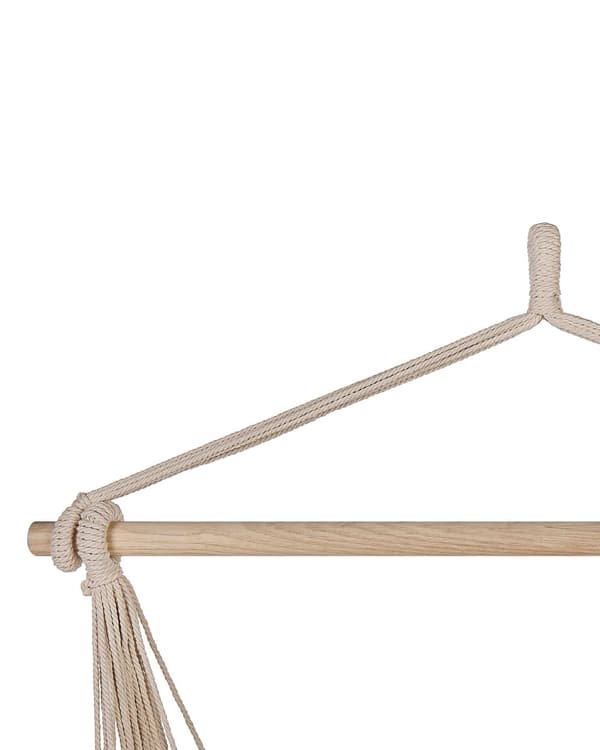 Riippukeinu puuvilla ja polyesteri beige sisätiloihin boho-tyyli