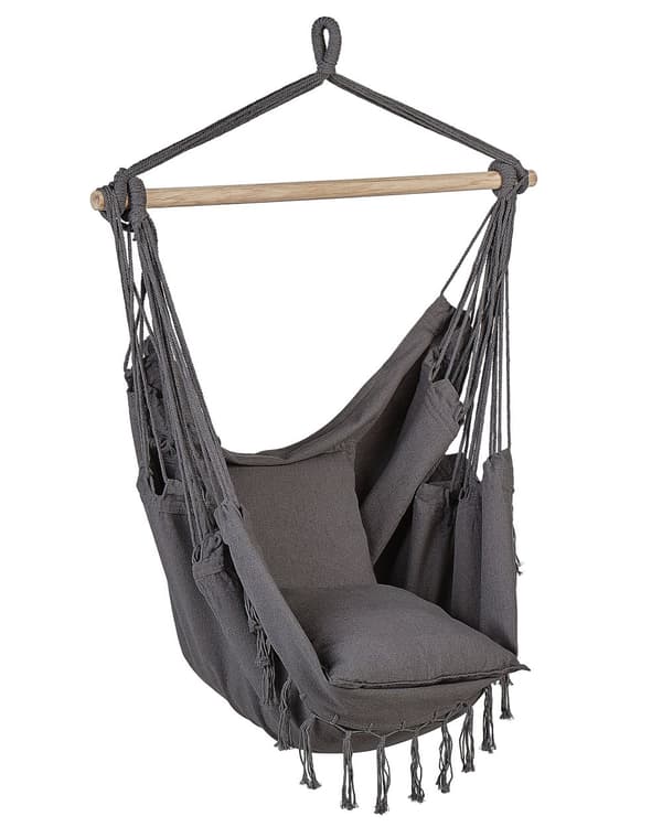 Stilfuld boho hængestol i bomuld