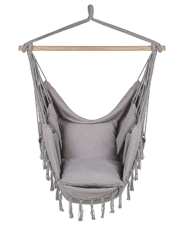 Stilfuld boho hængestol i bomuld