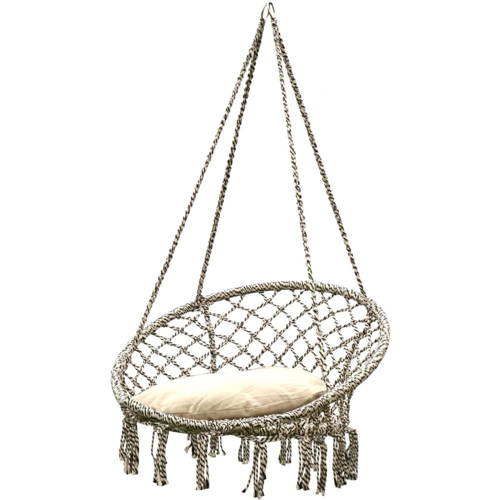 Hängstol med dyna 80x60cm - Flätad bomull - Bogungor