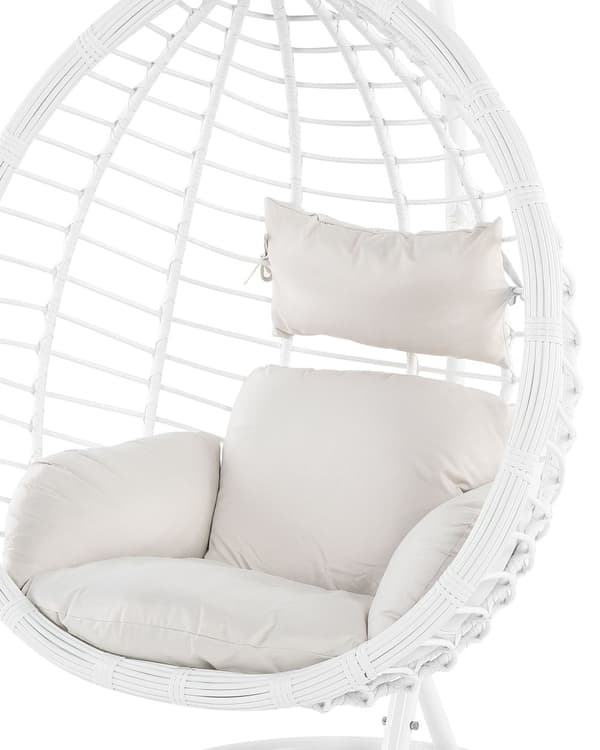 Hengestol Hvit Rotting Huske Rustikk Boho Veranda Stue Moderne