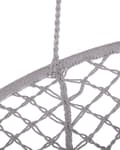 Miniatyrbilde 8 av 9: Hengestol Grå Macrame Sete Innendørs Huskestol Boho-stil